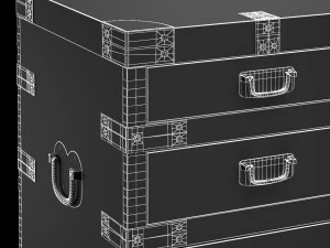 heirloom silver chest desk restoration hardware 3D Model
