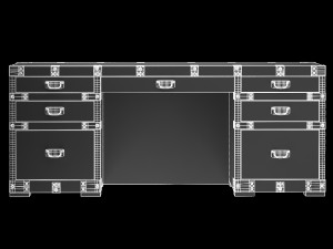 heirloom silver chest desk restoration hardware 3D Model