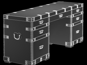 heirloom silver chest desk restoration hardware 3D Model