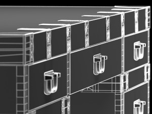 heirloom silver chest desk restoration hardware 3D Model