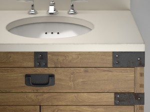 heirloom silver double washbasin restoration hardw 3D Модель