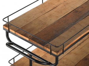 bar trolley restoration hardware Model 3D