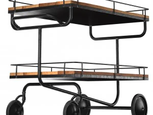 bar trolley restoration hardware 3D Model