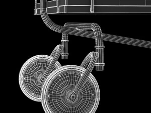 bar trolley restoration hardware 3D Model