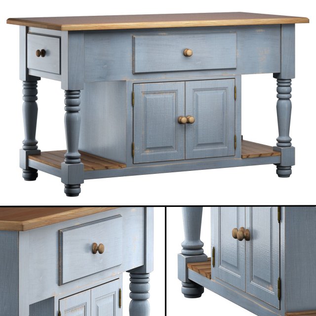 vivien kitchen island Modello 3D .c4d .max .obj .3ds .fbx .stl .blend 