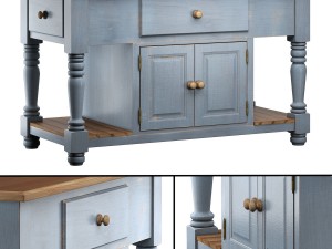 vivien kitchen island 3D Model