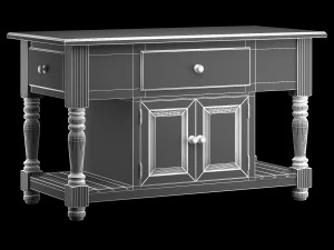 vivien kitchen island 3D Model
