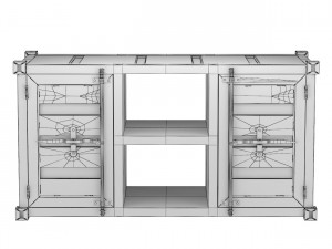loft concept loft-concept tv cabinet dresser iron 3D 모델