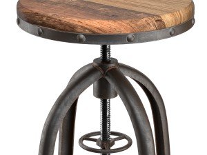 chair loft industrial rotative pin 3D 모델