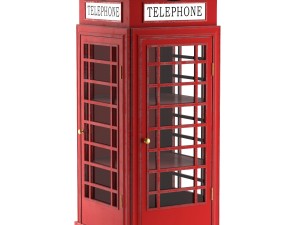 showcase london telephone box Modelo 3D