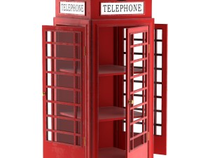 showcase london telephone box Modelo 3D