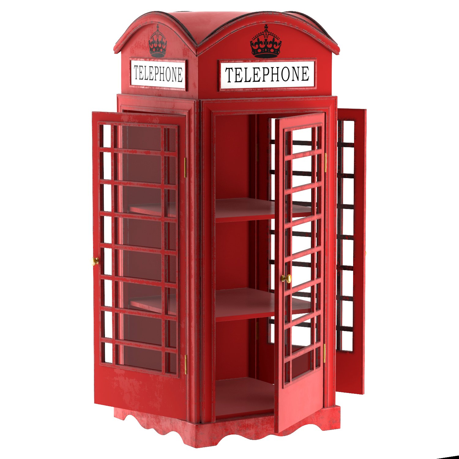 Телефонная будка Лондон 3ds Max