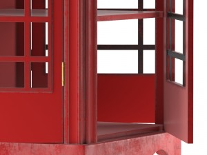 showcase london telephone box Modelo 3D