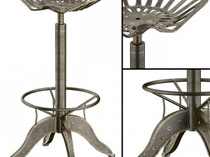 tractor seat barstool 3D Model