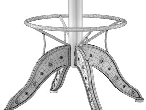 tractor seat barstool Model 3D