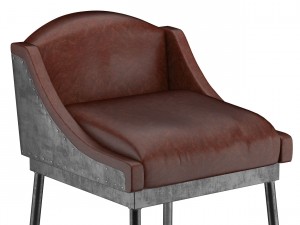iron scaffold bar stool 6 colors 3D Model