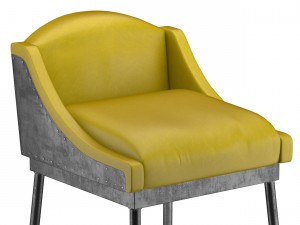 iron scaffold bar stool 6 colors 3D Model