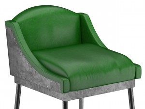iron scaffold bar stool 6 colors 3D Model