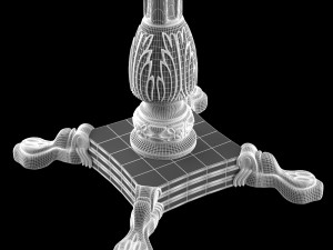 table manor house 3D 模型