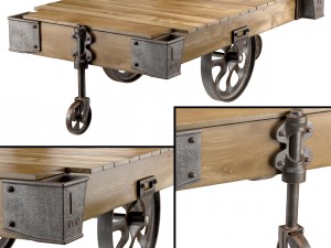 factory cart coffee table 3D 모델