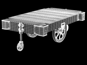 factory cart coffee table Modèle 3D