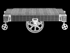factory cart coffee table Modèle 3D