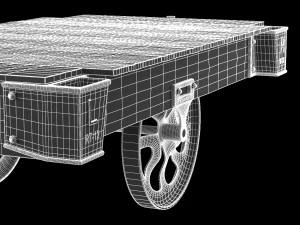 factory cart coffee table 3D Model