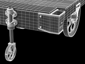 factory cart coffee table Modèle 3D