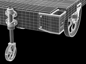 factory cart coffee table 3D Model
