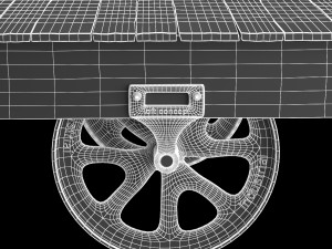 factory cart coffee table Modèle 3D