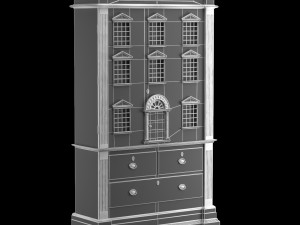 dolls house cabinet 3D-Modell