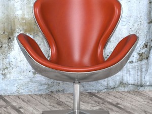 seat spitfire swan chair aviator 5 colors Modello 3D