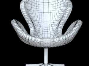 seat spitfire swan chair aviator 5 colors Modello 3D