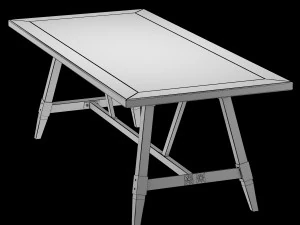 table college 3D Model
