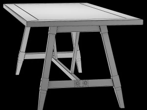 table college 3D Model