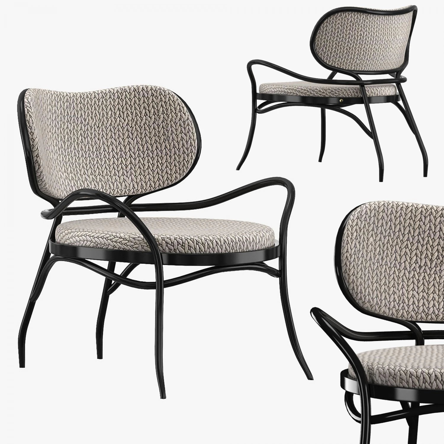 lehnstuhl chair 3D Model .c4d .max .obj .3ds .fbx .stl .blend 