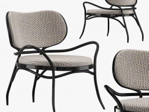 Lehnstuhl-Stuhl 3D Modell