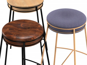 eman bar stool 3D Model