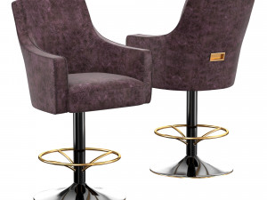 bar stool blue exot 3D Модель
