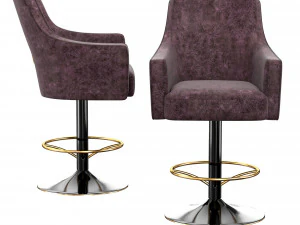 bar stool blue exot 3D Model