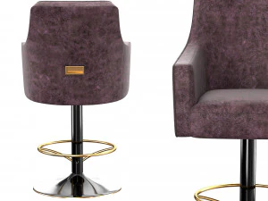 bar stool blue exot 3D Model