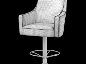 bar stool blue exot 3D Model