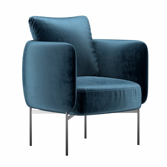 bonnet club chair 3D Модель .c4d .max .obj .3ds .fbx .stl .blend 