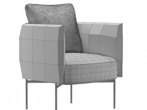 bonnet club chair 3D Модель