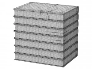 Libri Hocker Riva 1920 3D Modell