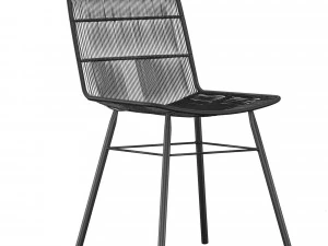 обеденный стул из маврикийской ткани 3D Модель