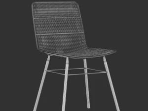 mauritius woven dining chair 3D Model