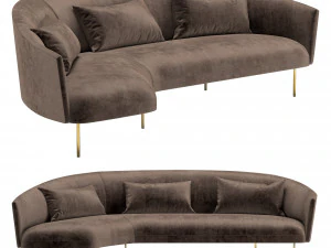 римский диван 3D Модель