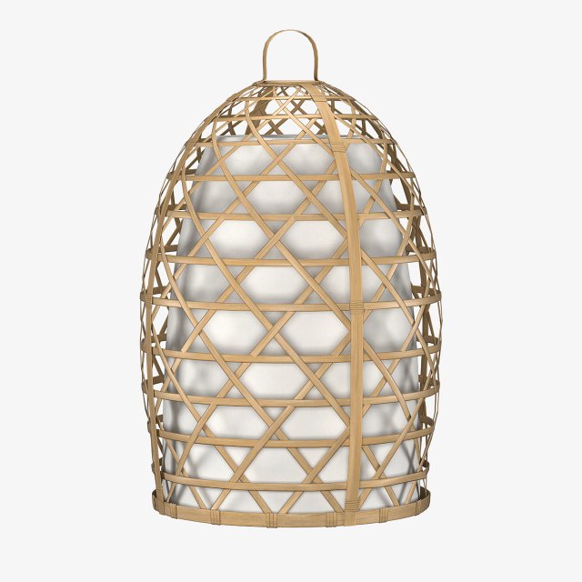 bamboo lamp 3D Модель .c4d .max .obj .3ds .fbx .stl .blend 