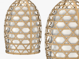 bamboo lamp 3D Модель